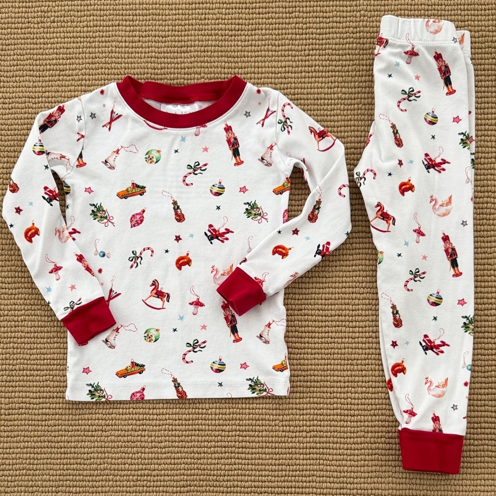 Set #1 of 2, PLAY CONDITION: LAKE kids holiday pajamas, 4T
